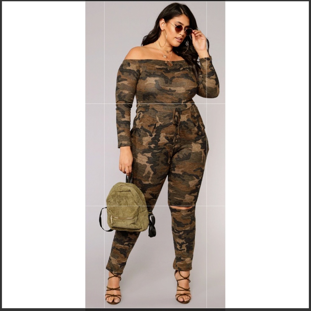 Fashion Nova Accord Camo Jumpsuit